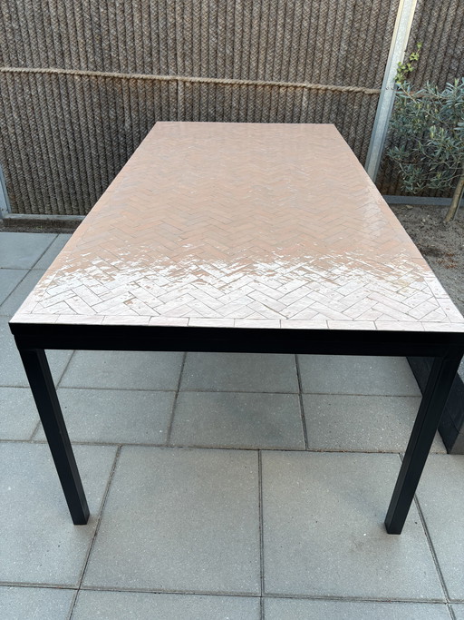 Zellige Garden Table / Mosaic Tiles - 200 x 100 cm - 6 pers.