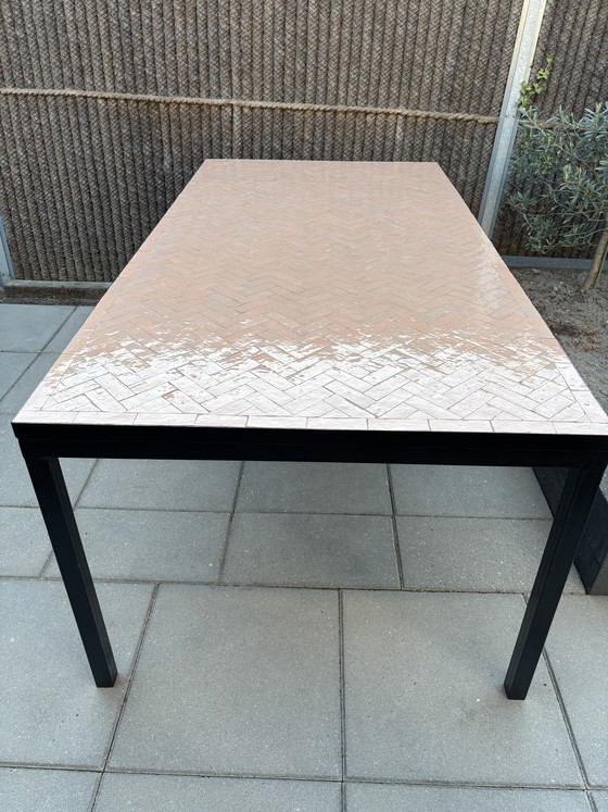 Image 1 of Zellige Garden Table / Mosaic Tiles - 200 x 100 cm - 6 pers.