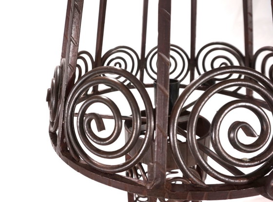 Image 1 of Lampadaire Art Nouveau en fer forgé, 1920