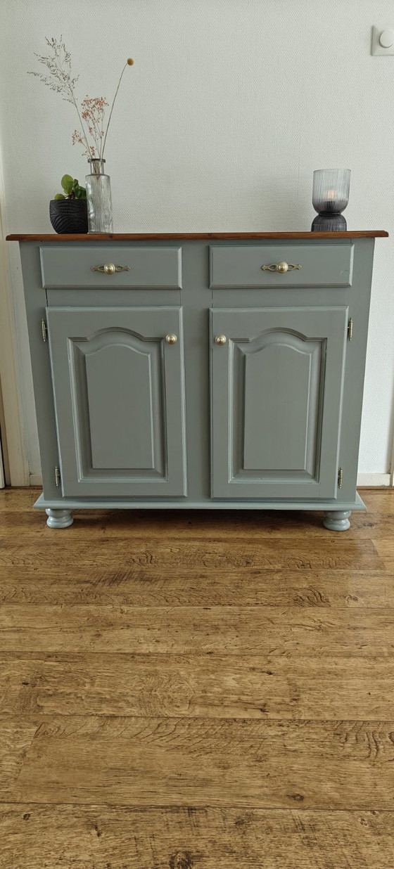Image 1 of Vintage sideboard cabinet in concrete grey | Unique & atmospheric
