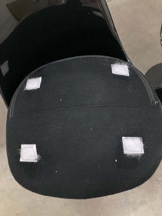 Image 1 of 2 replica Saarinen Tulip chair black dining chair