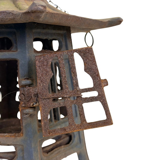 Lanterne de temple tōrō japonaise en fonte – 25 cm – Décoration extérieure, Cast Iron (photo 5 of 9)