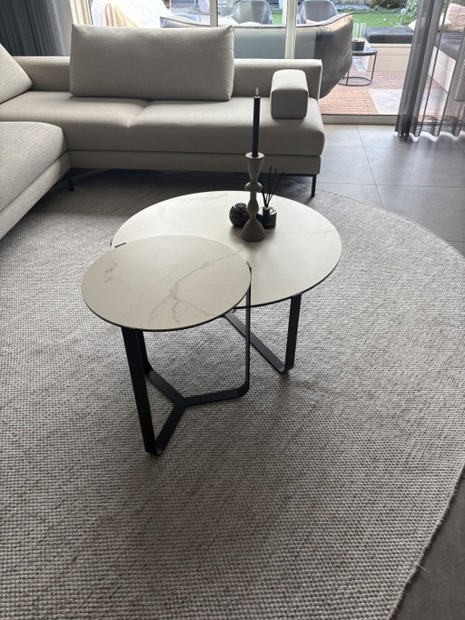 Juego de mesa de centro redonda de la marca Montel – salontafels, Ceramic, Metal