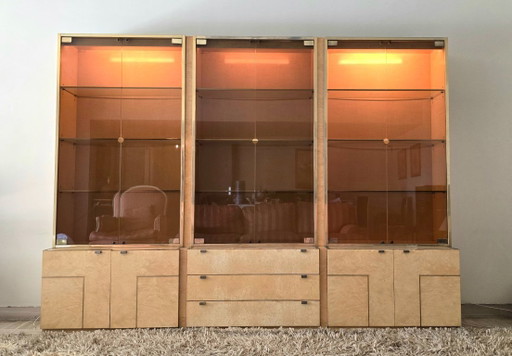 Set di tre vetrine di Jean-Claude Mahey per Roche Bobois, anni '70. – vitrinekasten, Wood (photo 2 of 18)