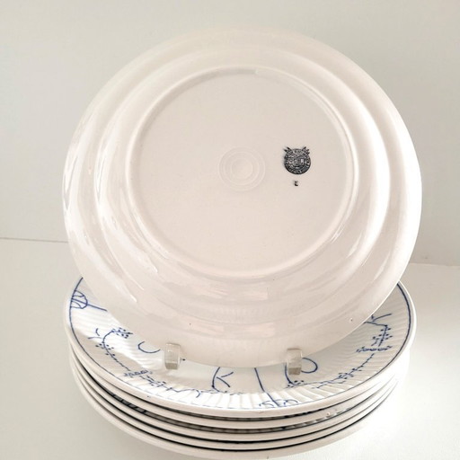 Boch Copenhague 6 assiettes plates en parfait état.