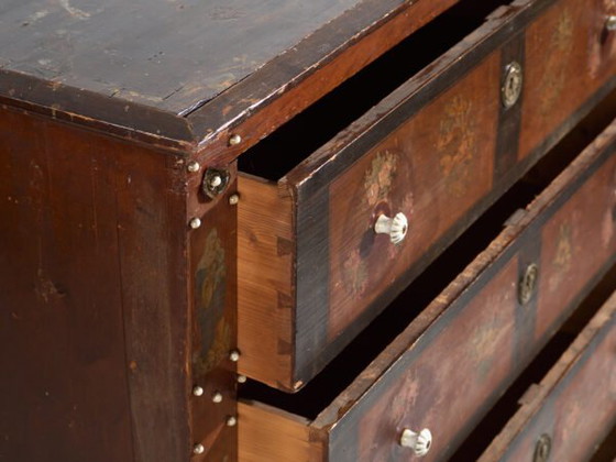 Cassettiera popolare antica dipinta – Austria, circa 1900 – Cassettiere, Porcelain, Wood (photo 27 of 40)