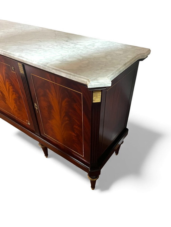 Image 1 of Louis XVI style sideboard in solid mahogany
