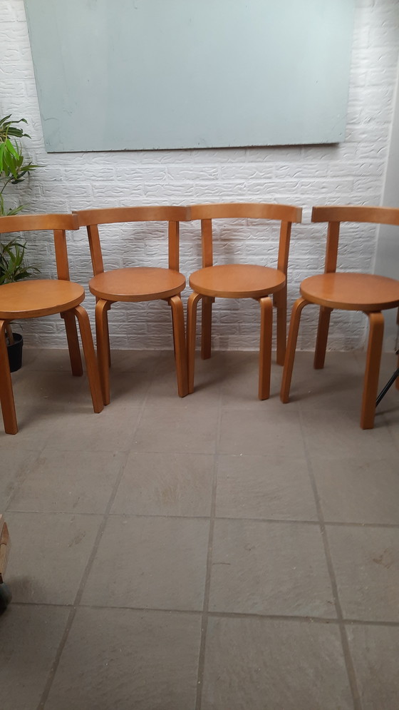 Image 1 of Set di 4 sedie nello stile di Alvar Aalto