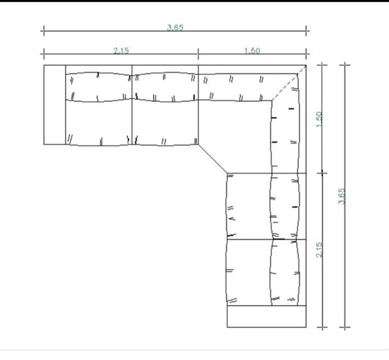 Image 1 of Baxter - Sofá esquinero Budapest Soft de Paola Navone