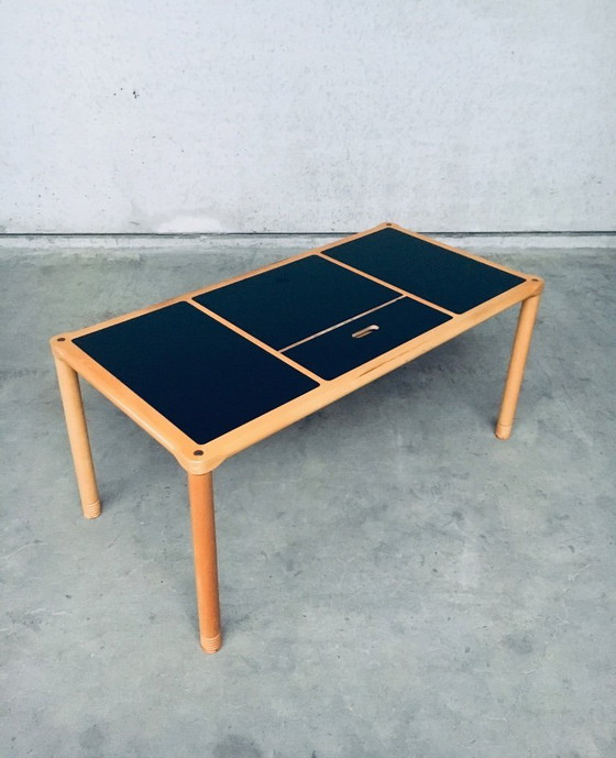 Image 1 of Scandinavian Ergonomic Design Writing Desk and Stool, Stokke 1980's