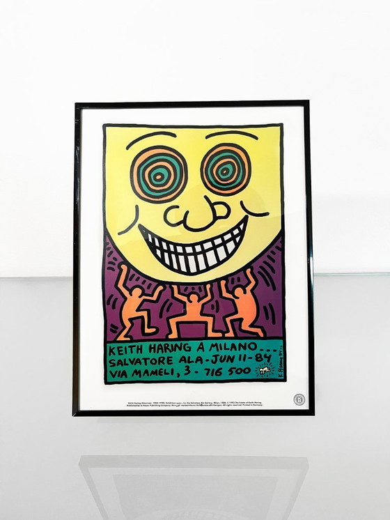 Image 1 of Vintage Keith Haring Milano print 1993 issued under license