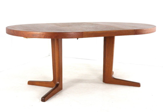 Image 1 of Danish design vintage round dining table extendable dining table