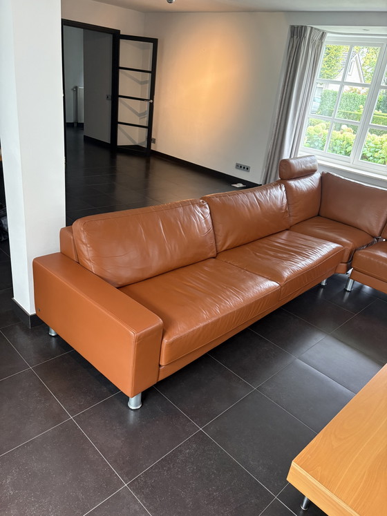 Rolf Benz Bank – Ecksofas, Leather, Metal (photo 10 of 11)