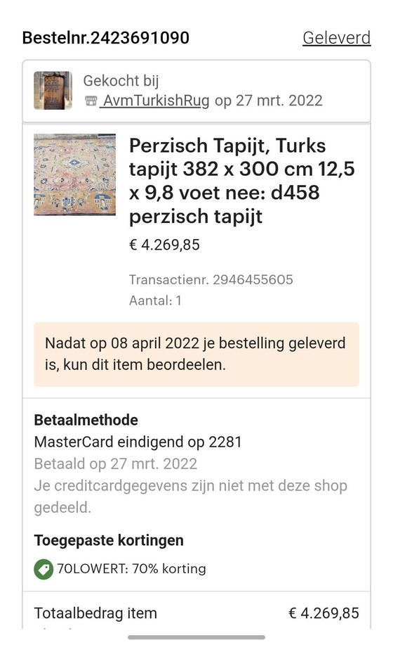 Image 1 of Perserteppich 382 x 300