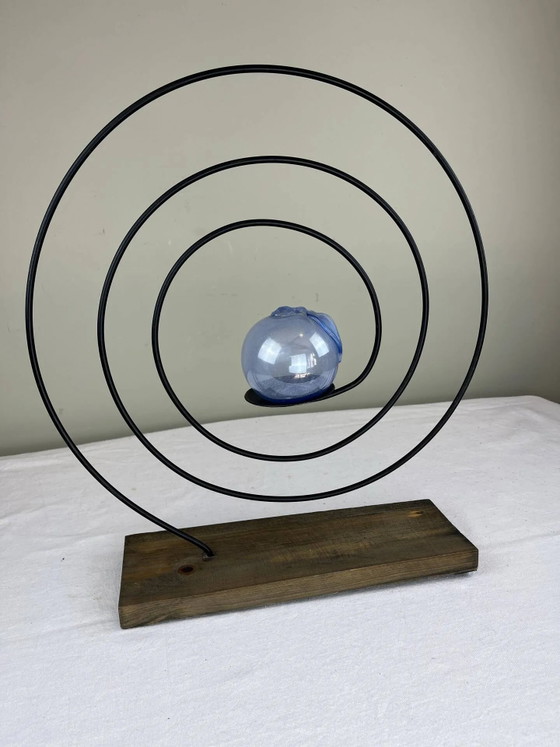 Candelabro espiral escultural – Portavelas, Wood, Iron (photo 4 of 12)
