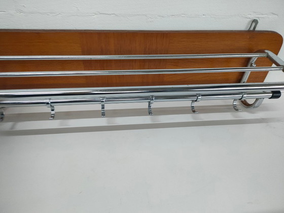 Image 1 of Mid centrury (60íes) Scandinavian style chrome design coat rack wall coat rack
