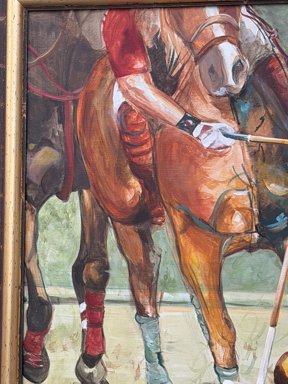 Sabine Nielsen – Escena monumental de polo – Óleo sobre lienzo – 120 x 100 cm (2001) – Pinturas y dibujos (photo 5 of 5)