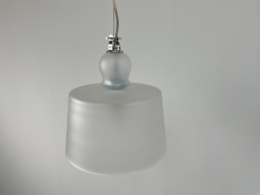 2 x Lampade a sospensione Acquatinta Murano in Vetro (Finitura Satinata) – hanglampen, Murano Glass