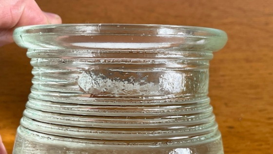 Image 1 of Vintage Glass Paperweight Trinket Tray