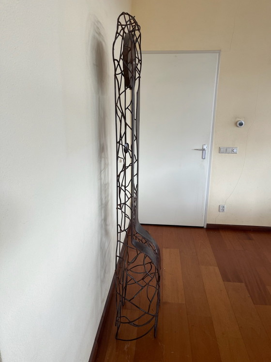 Unique reinforcing steel floor clock – Metal, Iron (photo 3 of 7)