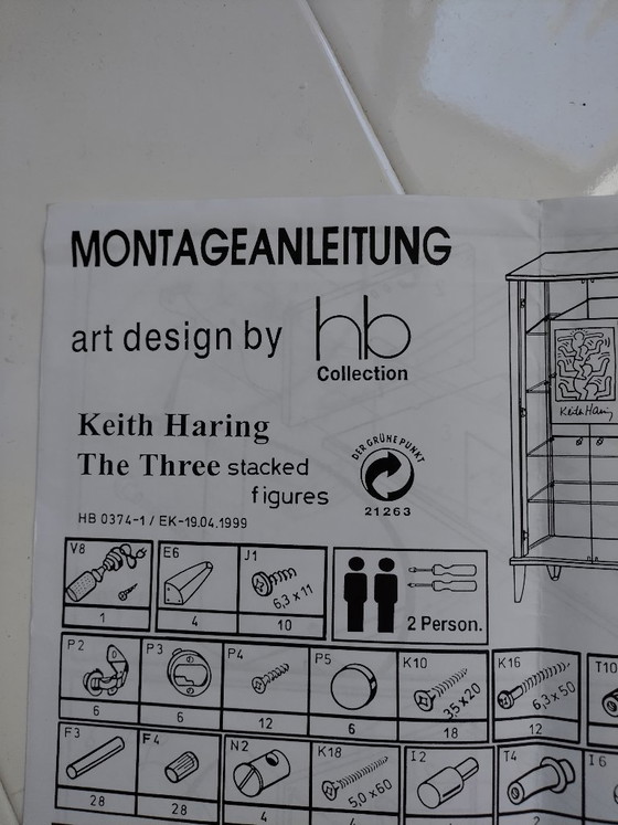Vetrina Keith Haring, Vetrine, Legno, Vetro, Bianco, Pop Art (foto 7 di 8)