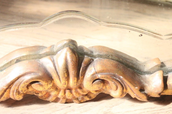 Image 1 of Vergoldeter Holzspiegel im Neo-Rokoko-Stil, Ende 19.