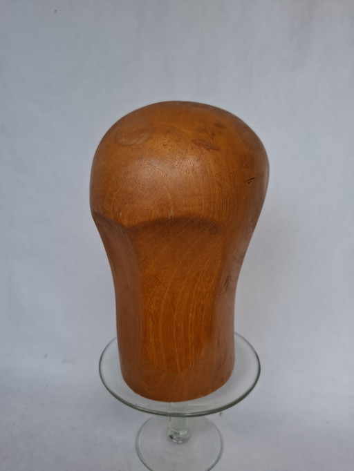 Art deco houten hoeden hoofd