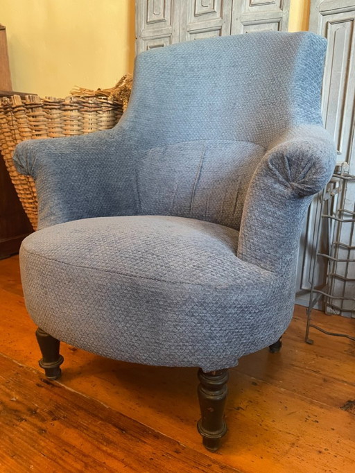 Ladies Armchair Chair Antique Biedermeier French