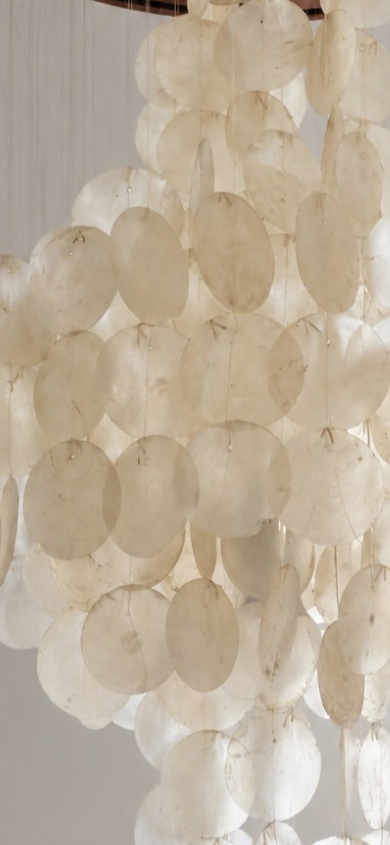 Lampada vintage a conchiglia Capiz – Plafoniere, Other (photo 5 of 5)