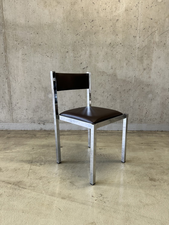 Image 1 of Set/6 sedie da pranzo vintage di design italiano Cidue