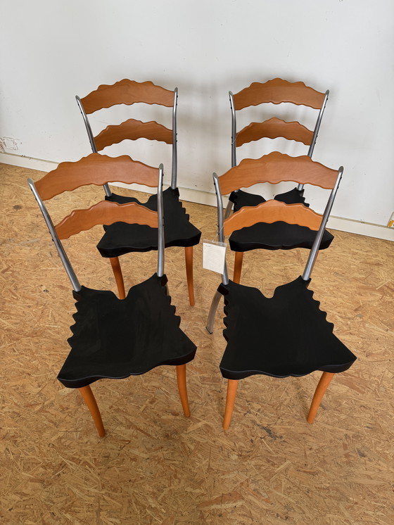 Image 1 of 4x Vitra eetkamerstoel Sedlak