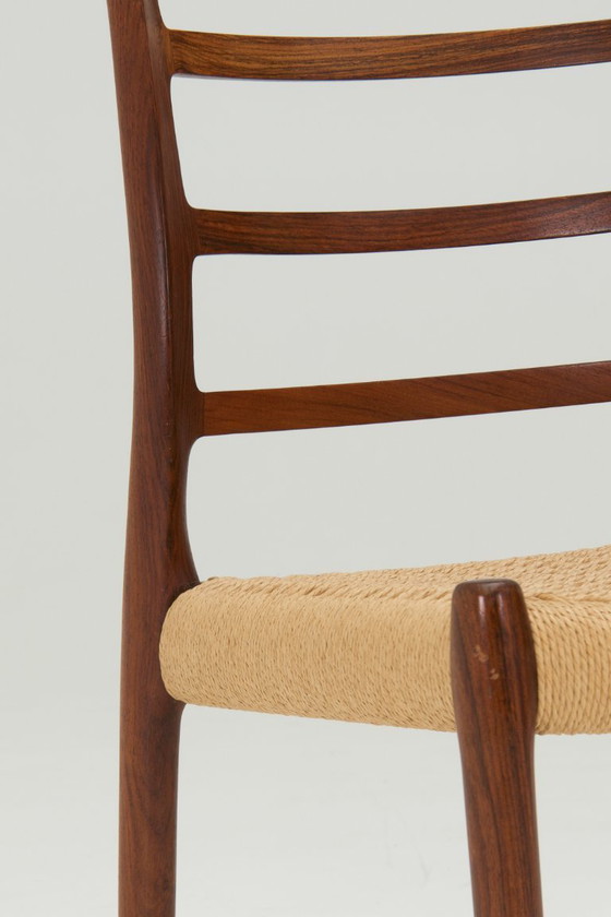 Image 1 of Set van 8 eetkamerstoelen 'Model nr. 82' - Niels O. Møller