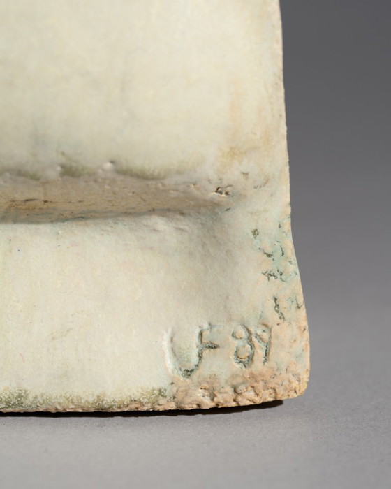 Image 1 of Uta Falter-Baumgarten Signed Studio Ceramic Brutalist Sculpture, Germany 1989 – Monumental Hand-Built Ceramic Object