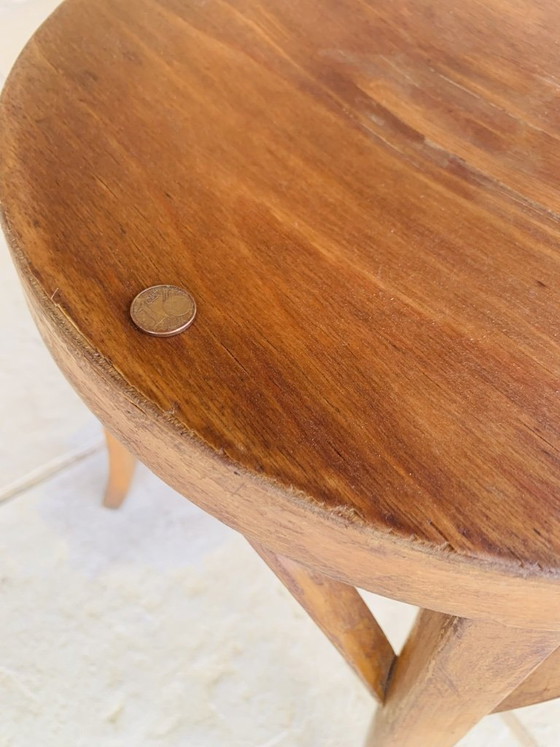 Sgabello vintage in legno curvato di Baumann, risalente agli anni '50 circa. – Sgabelli, Wood (photo 4 of 20)