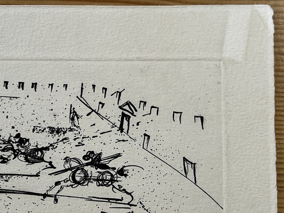 Image 1 of Salvador Dalí, Les Cavaliers Bleus, 1969, Signed Plate Etching, Cataloged