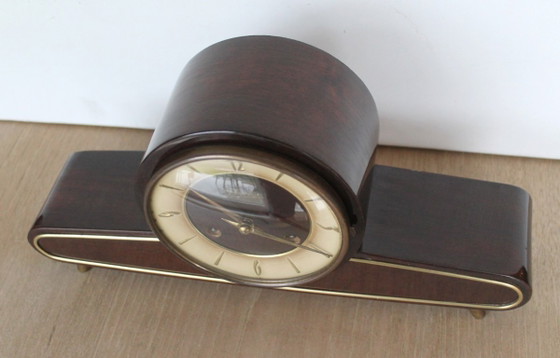 Orologio da camino MCM Anni '50-'60 "Florida" – Con Chiave – Wood (photo 6 of 14)