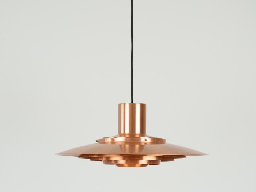 Dänische Vintage P376 Hängelampe von Fabricius und Kastholm, Nordisk Solar, 1964 – hanglampen, Aluminium