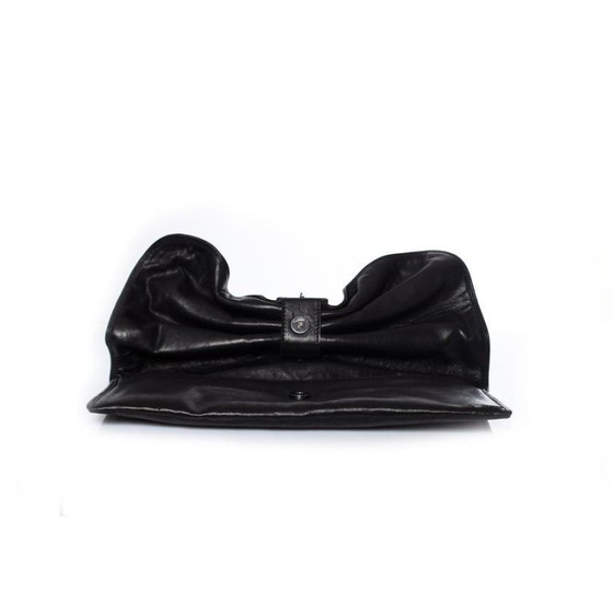 Image 1 of Maison Du Posh, pochette a farfalla in pelle nera