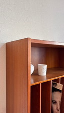 Bibliothèque vintage à compartiments LP