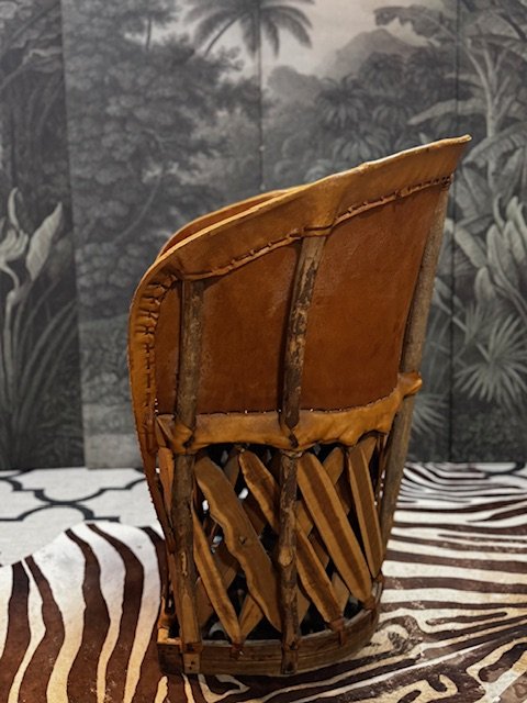 Image 1 of SET AUS 2 EQUIPALE (MEXIKANISCHEN) LEDERSTÜHLEN