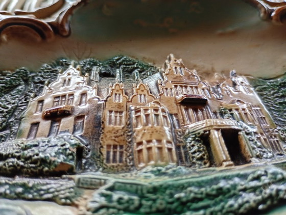 Image 1 of Antique Majolica Relief Wall Plate - WS&S - ca. 1890