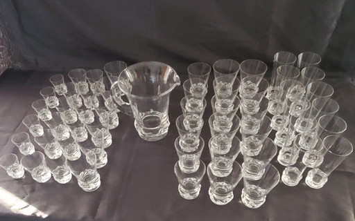 DAUM Nancy - Servizio di cristallo - Modello Sorcy - 1960-70 (rif. 3957)