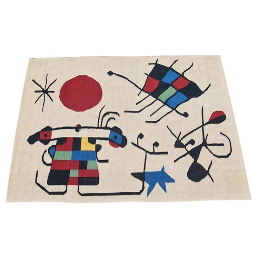 Joan Miró De glimlach van flamboyante vleugels Handgeweven wandtapijt | Wol op katoen (218 x 152 cm) (photo 2 of 8)