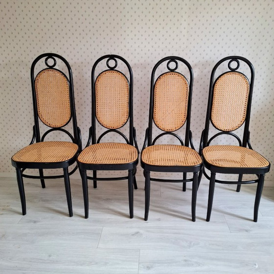 Image 1 of 4x Vintage Dining Room Chairs - Chairs - Thonet Style