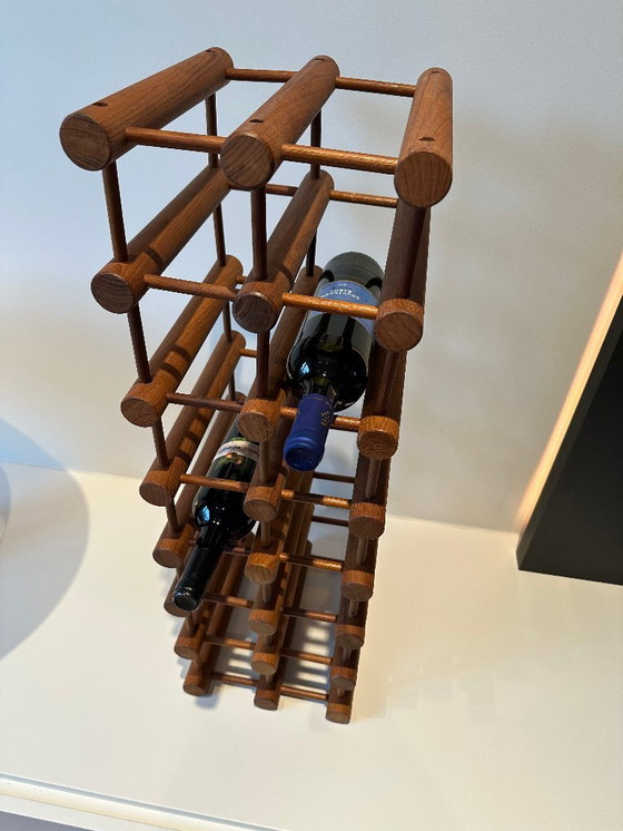 Image 1 of Vintage Danish design wine rack by Richard Nissen for Langaa Denmark