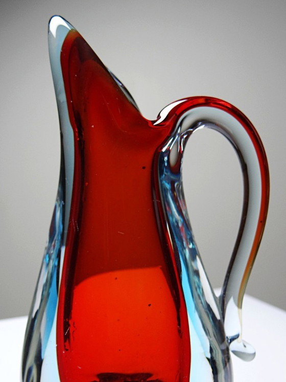 Image 1 of Sommerso pitcher vase att. Flavio Poli, Murano 1960-1970