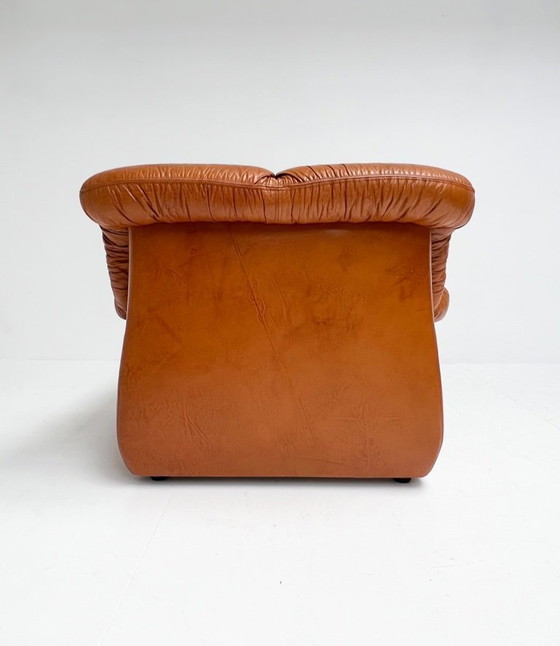 Image 1 of PelleRossi-Sessel aus cognacfarbenem Leder, 1960er Jahre