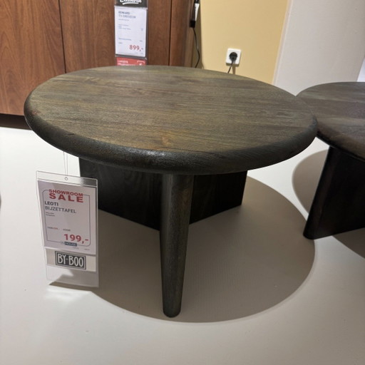 Leoti Groot - Mangohout Bruin – By-boo, bijzettafels, Wood