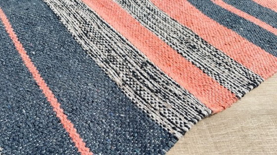 Image 1 of Kelim Teppich Baumwolle 1980er Jahre