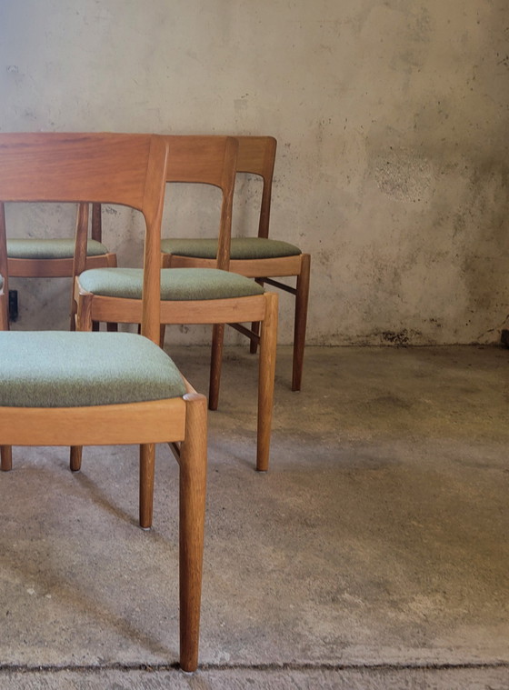 Image 1 of Set di 6 sedie di Henning Kjearnulf per Korup, 1960